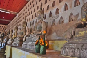collection of buddhas at wat si saket, one of the best things to do in vientiane laos